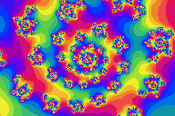Section of a Mandelbrot graphic. Bigger extent of 8¾ KB